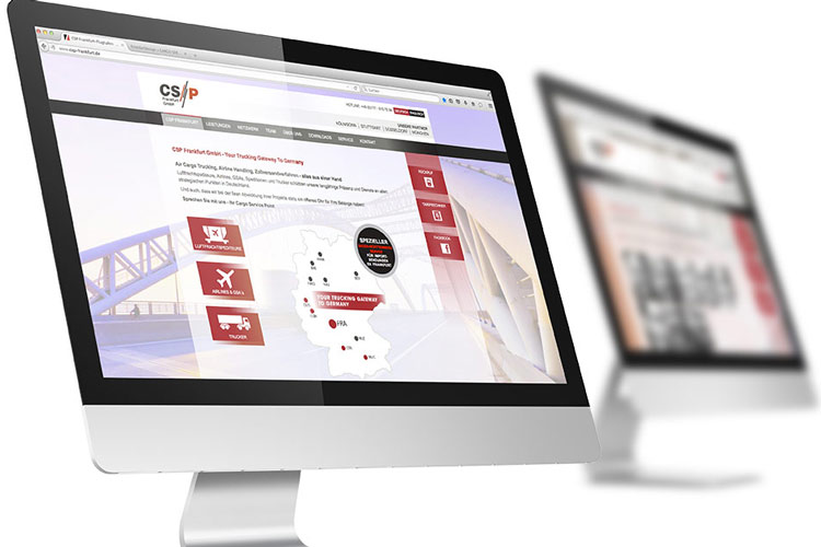 Krondorfdesign hat die Website für den Cargo Service Point in Frankfurt gestaltet